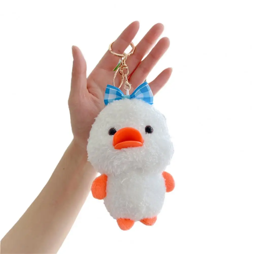 

12 см брелок утка симпатичный клетчатый бант утка кукла плюшевые украшения мягкие животные кукла сумка кулон плюшевый брелок подарок для де...