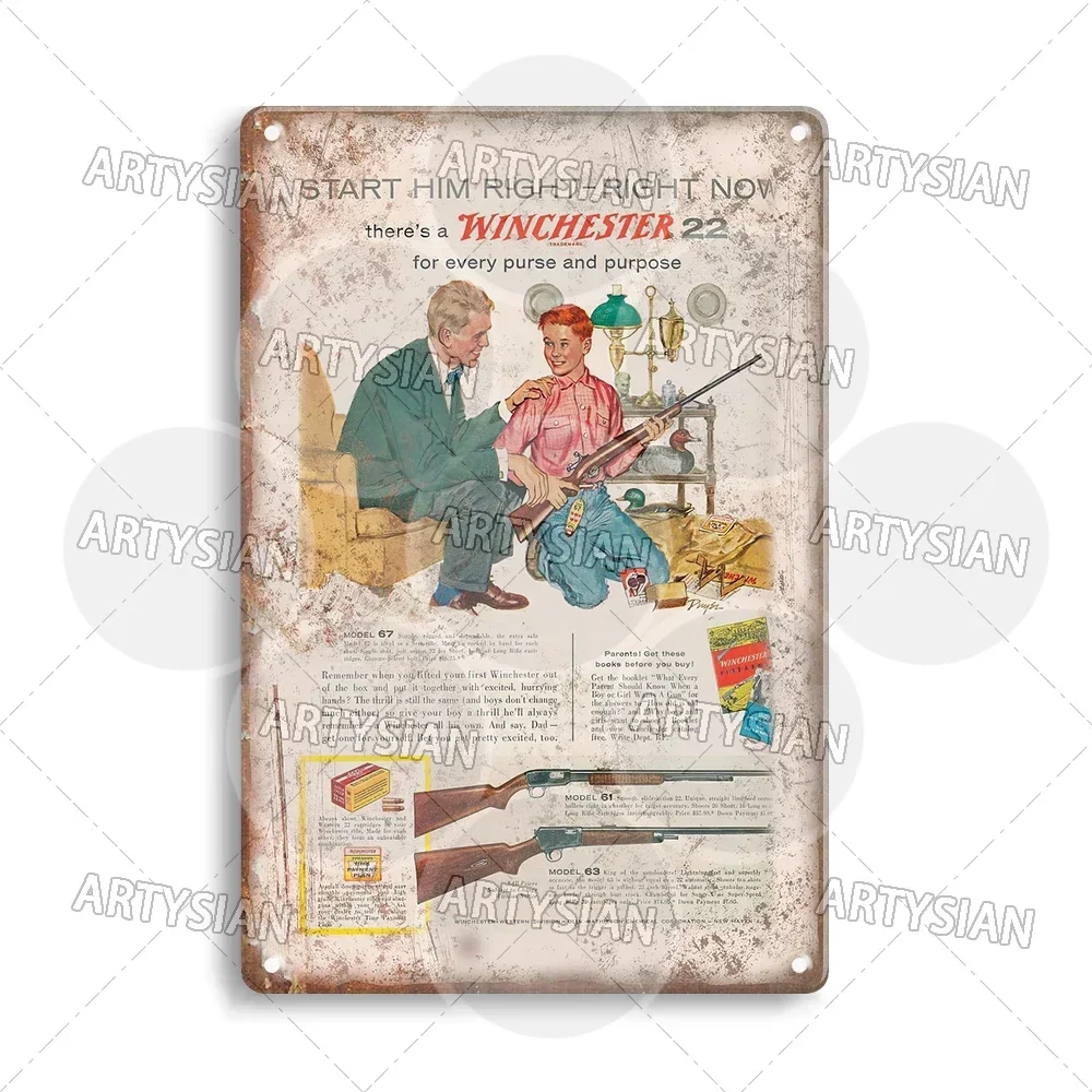 

Металлическая табличка с изображением оружия