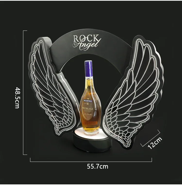 Светящиеся винные сиденья для бара крылья ангела стойка вина цвета шампанского