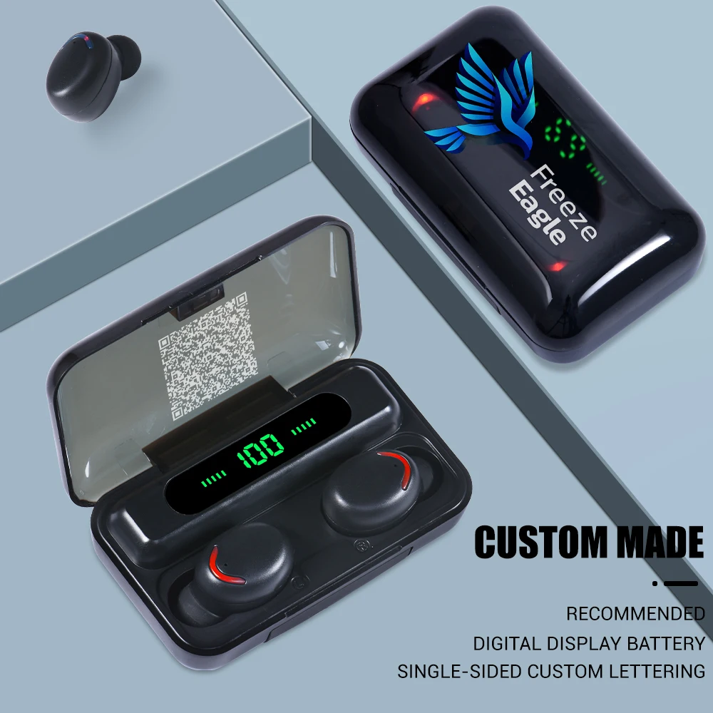 

DODOCASE F9 Bluetooth 5.0 Earphones TWS Fingerprint Touch Headset HiFI Stereo In-ear Earbuds Wireless Headphones for sport