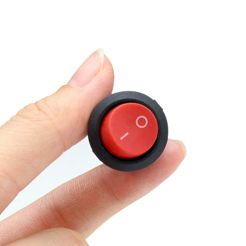 1/5 шт. 23 мм круглый клавишный переключатель KCD1 2/3 контактов ВКЛ./ВЫКЛ. положение