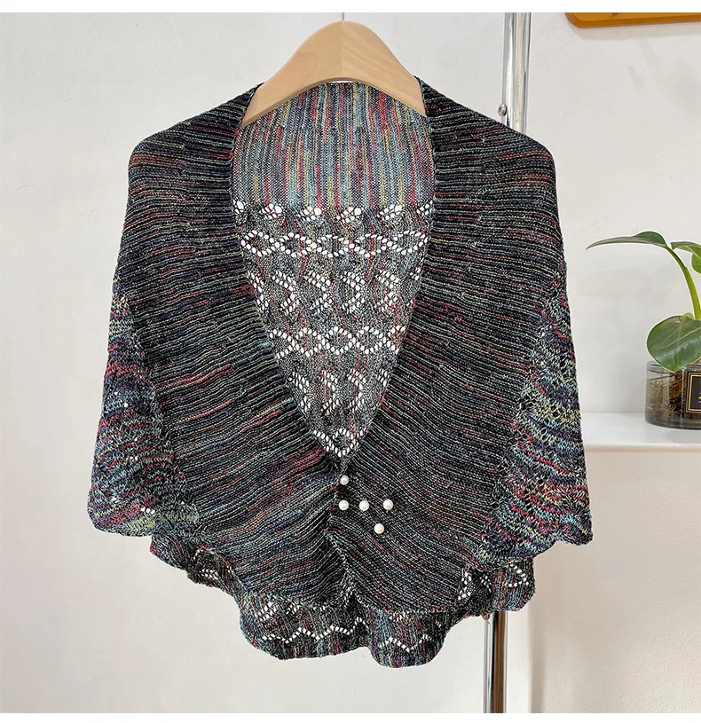 Корейский однотонный шарф для шеи Женская вязаная теплая шаль Зимняя шерстяная