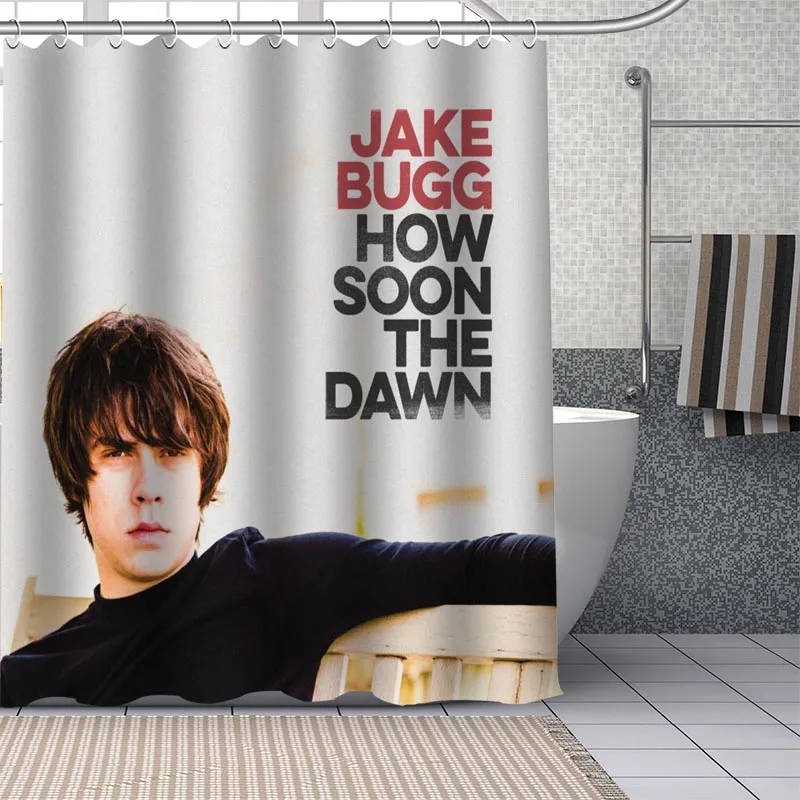 Занавеска для душа Jake Bugg на заказ Высококачественная Водонепроницаемая