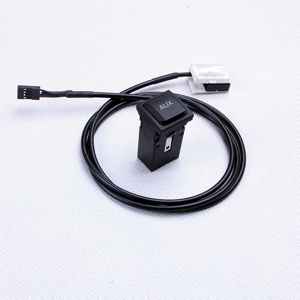 Кнопка выключателя AUX RCD510 RNS310 + штепсельная жгут проводов для VW Jetta 5 Golf 5 MK6 кролик Сирокко RCD510 RNS315 RCD310 5KD035724A