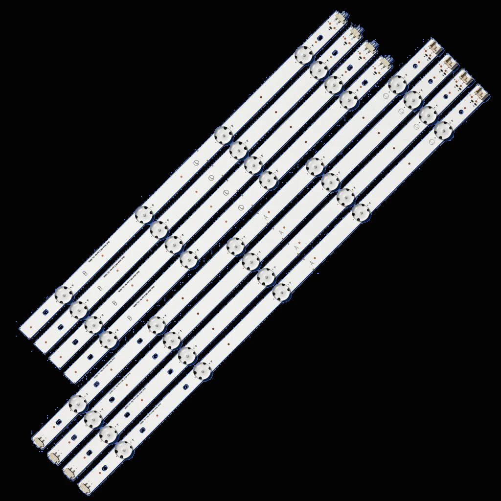 8 шт., Светодиодная лента для подсветки LG 49UK6200PUA 49UK6300PLB 49UJ635V 49UJ634V 49UF640T 49UH6100 49UH619V 49LF510V 49uf6409 49UJ630V