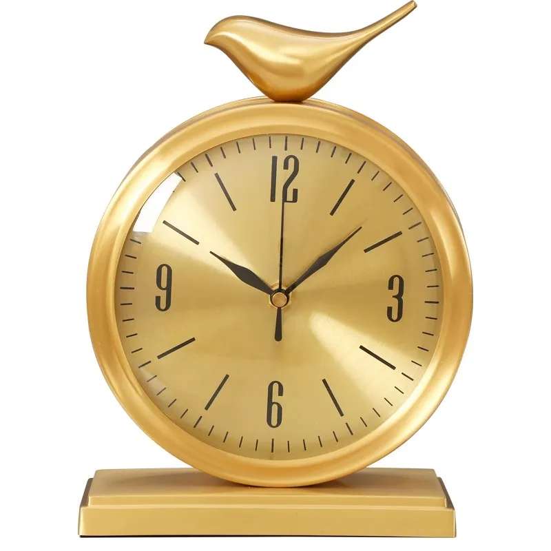 Сидячие часы латунный настольный орнамент современный маятник декоративные