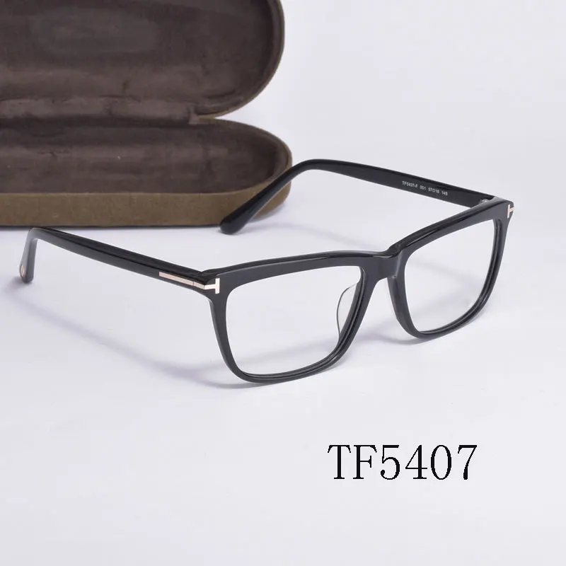 High Quality Square Optical Eyeglasses Frames Men TF5407 Fashion Acetate Reading Myopia Prescription Glasses Women Eyewear