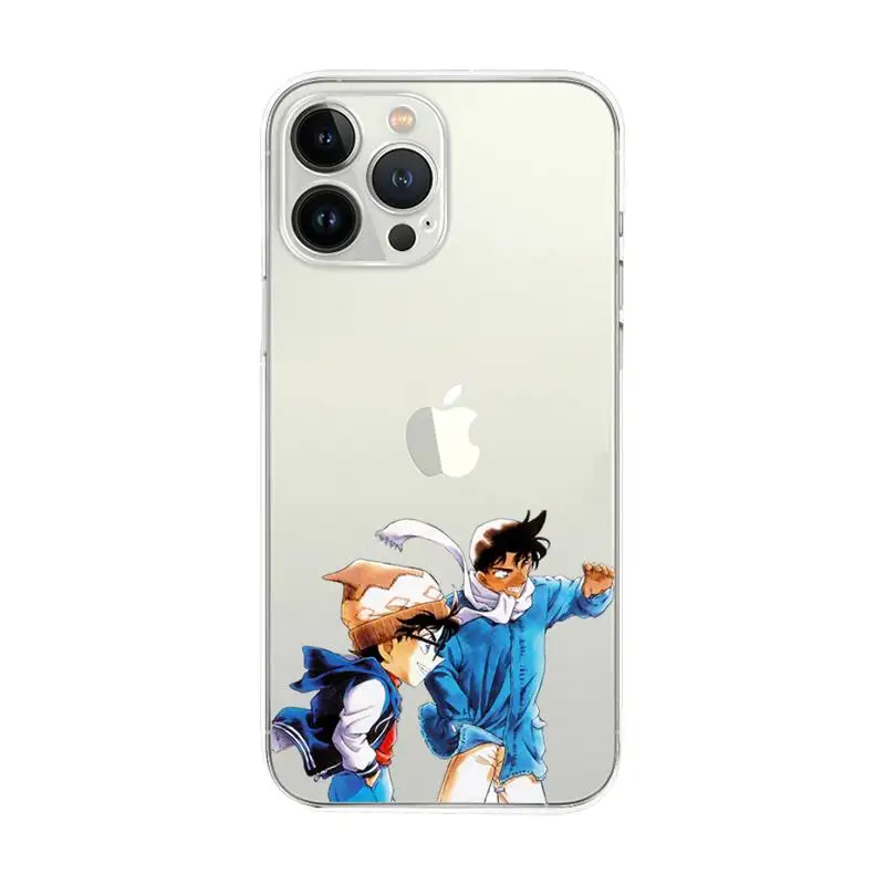 Чехол для телефона с аниме детективом Конаном для Samsung Galaxy S30 S22 S21 S20 Fe Lite Ultra S10 E S9 S8 Plus, прозрачный чехол (art.: 3920bf37585fd) - 3920bf37585fd