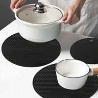 trivets for hot pots heat and slip resistant hot dishes holder silicone pads for kitchen counter round silicone trivets diameter