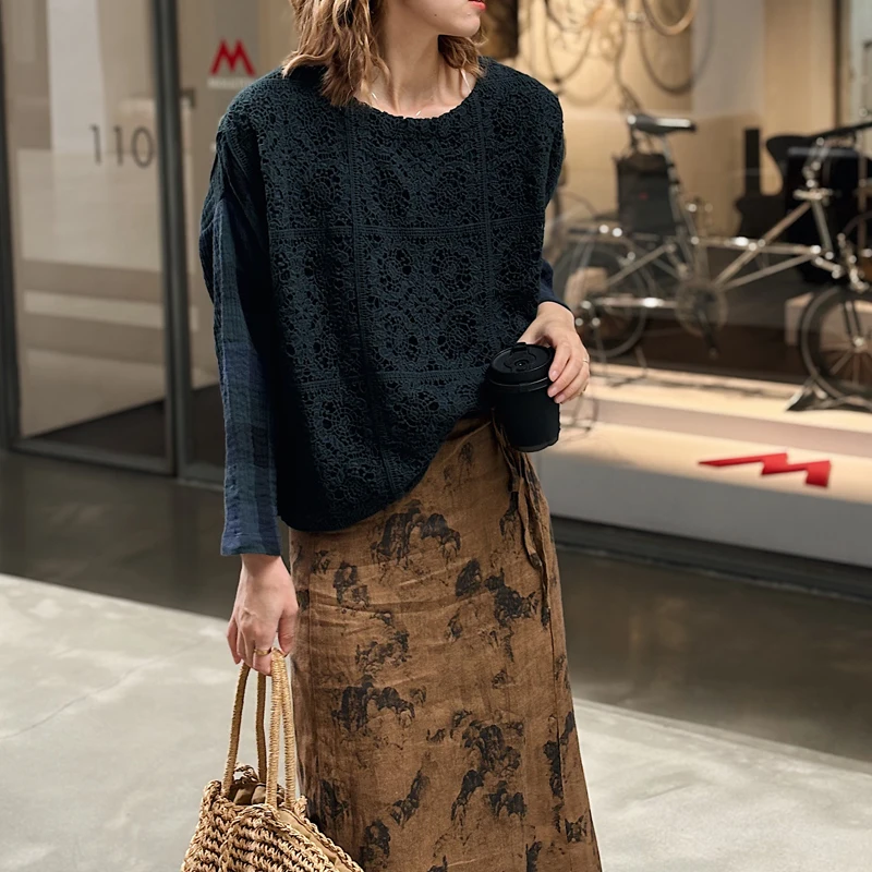 Вязаные лоскутные рубашки с усовершенствованным дизайном для тяжелой