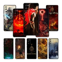 elden ring art cover case for samsung galaxy s20fe s20 fe s22 s21 s10 s9 s8 s7 plus lite 5g ultra trend casing official black