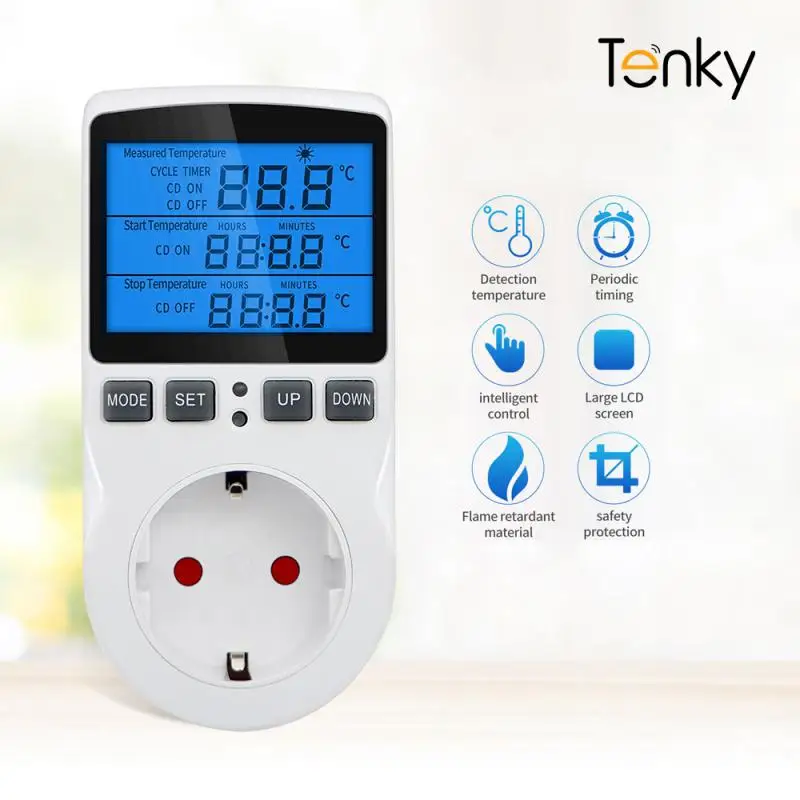 

Цифровой термостат Tenky с таймером, 230 В