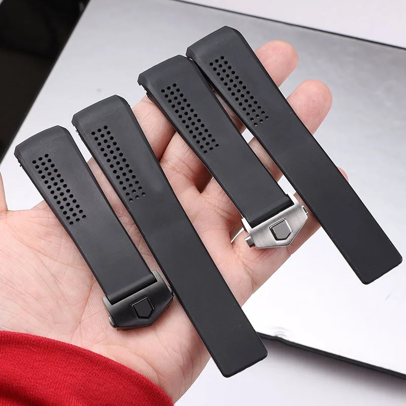 

20mm 22mm rubber Silicone Sport Edition Watchband For TAG HEUER Series Men Band Watch Strap Breathable Wrist Bracelet belt F1