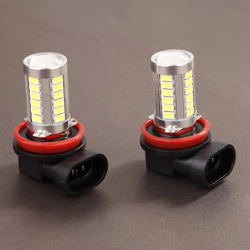 80% Hot Sell 2Pcs 12V H11 5630 33SND Car LED Fog Light Daytime Running Head Front Lamp Bulb images - 6