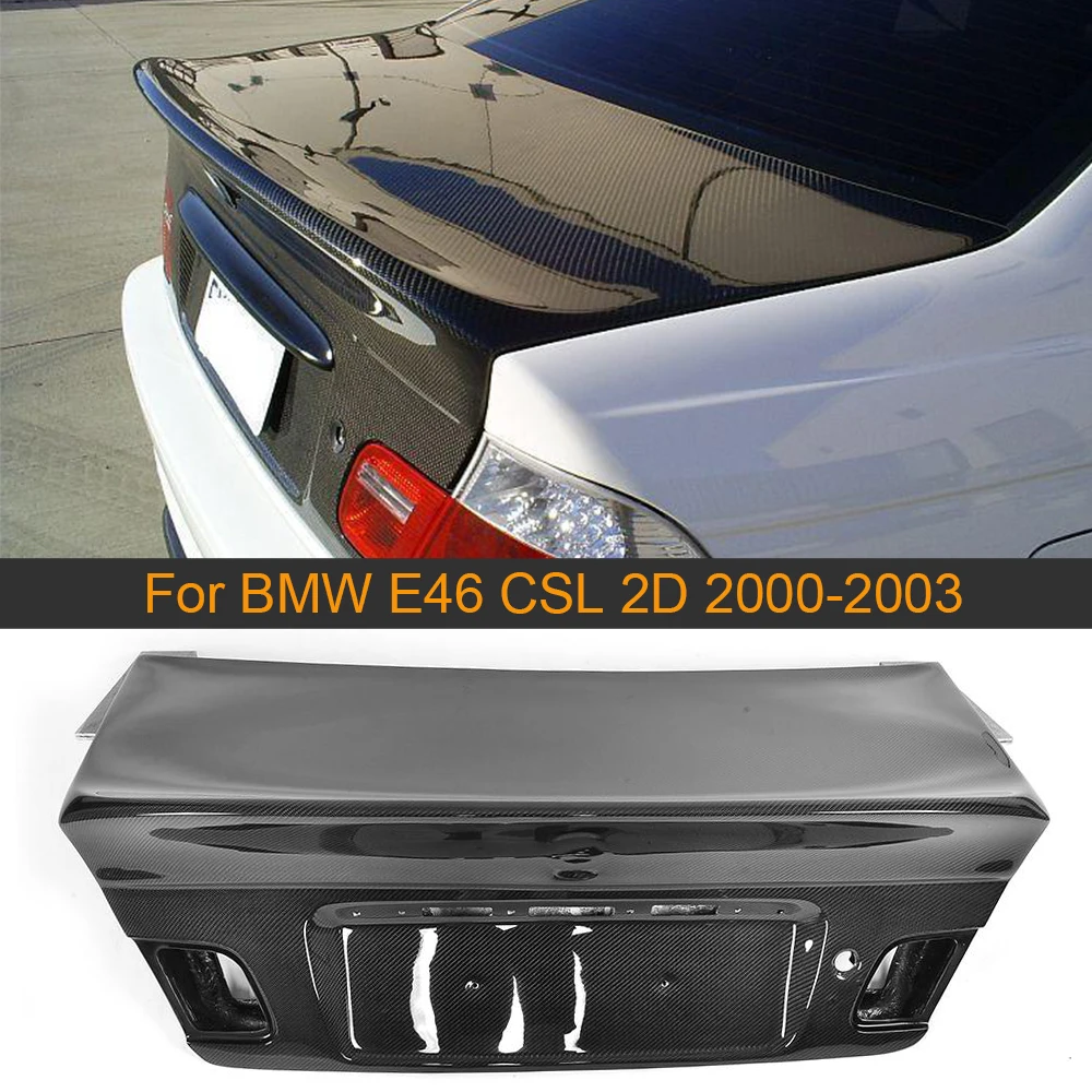 

Carbon Fiber Car Rear Trunk Cover For BMW 3 Series E46 CSL 2D 2000 2001 2002 2003 Rear Trunk Cover Trim