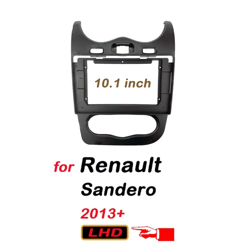 

Car Accessoires 2 Din 10.1 Inch Radio Fascia DVD GPS MP5 Panel Frame for Renault Sandero LHD 2013+ Dashboard Mount Kits