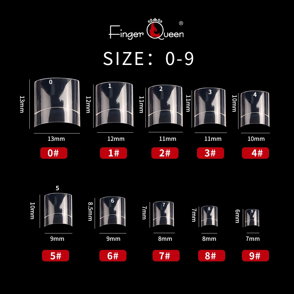 Накладные ногти Короткие Типсы искусственные накладные формы акриловый гель