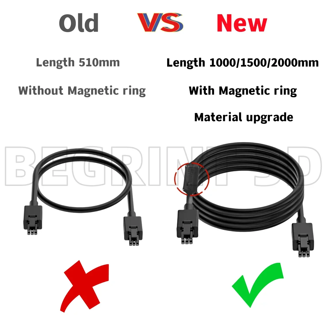 Для Bambu Lab X1 X1C P1P P1S 3D-принтер 6-контактный кабель для передачи данных AMS HUB Connection 1/1 5/2