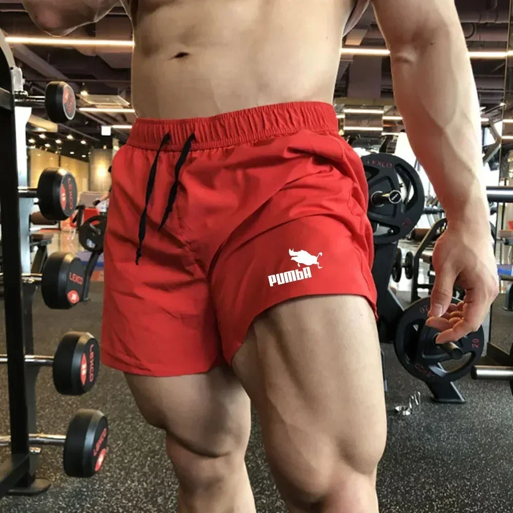 Мужские повседневные спортивные шорты эластичные пляжные для бега фитнеса