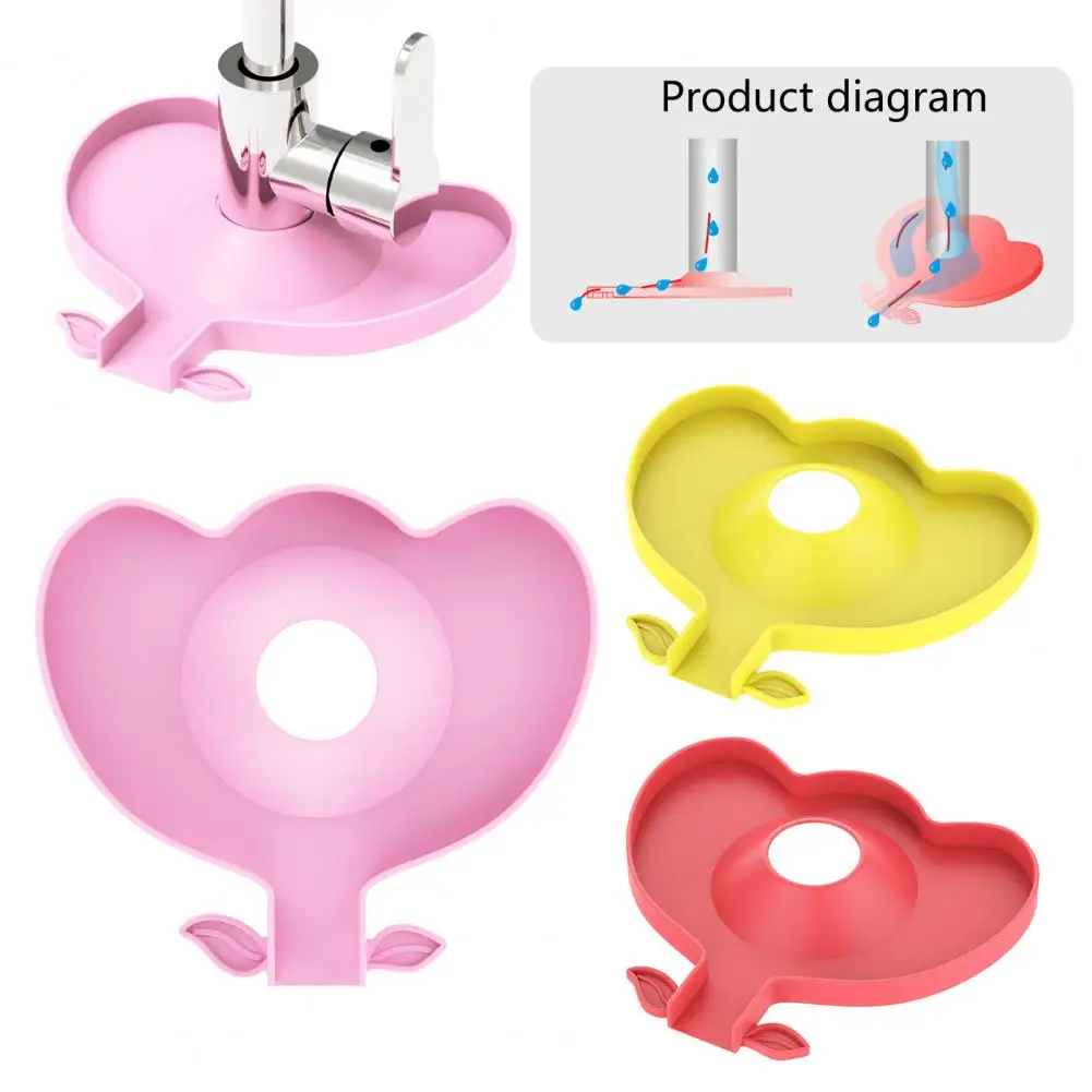 

Splash Drain Mat Exquisite Shape Heat-Resistant Silicone Countertop Sink Splash Guard Faucet Drip Drain Pad Home Supplies