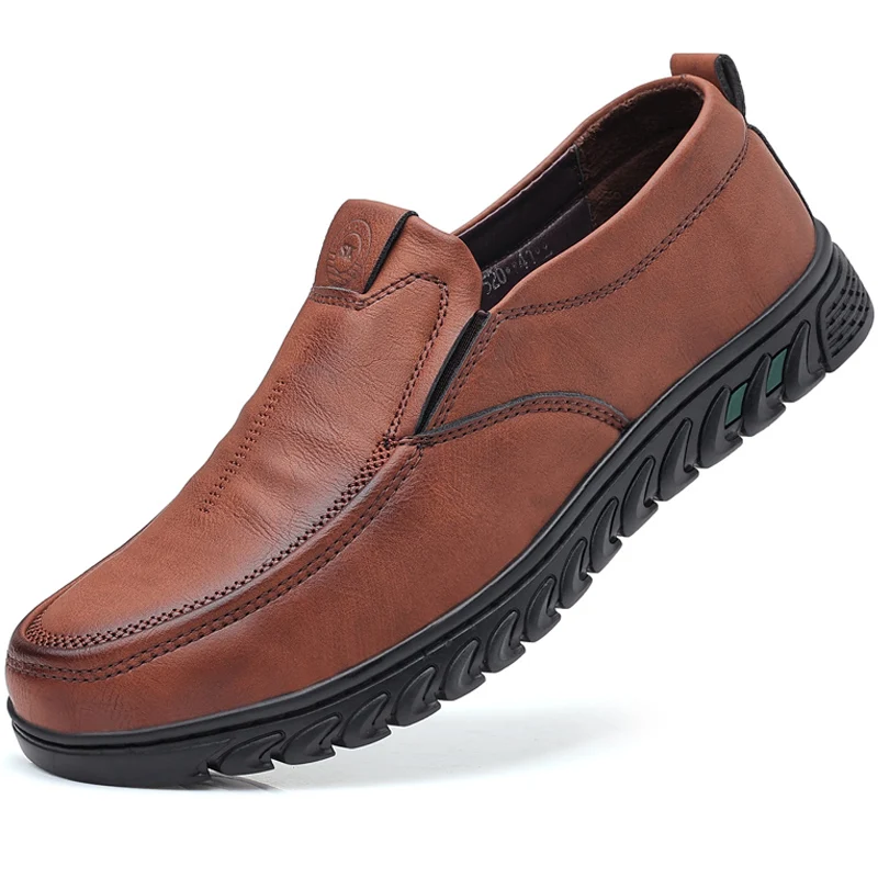 

Мужские кожаные туфли, плоская подошва, модные кроссовки, деловой стиль, повседневные лоферы, дизайнерская обувь для джентльменов, весна-ос...