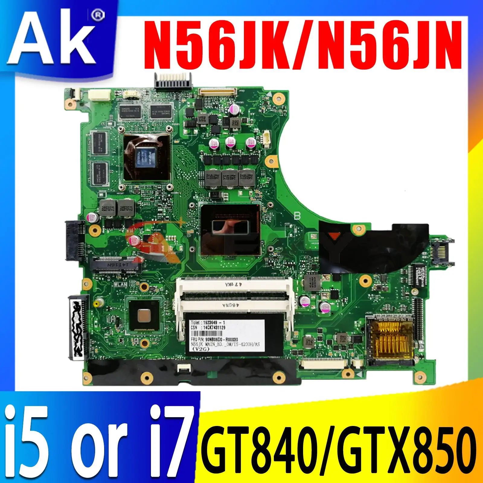 Материнская Плата Для Ноутбука N56JK Материнская Плата ASUS N56JN.