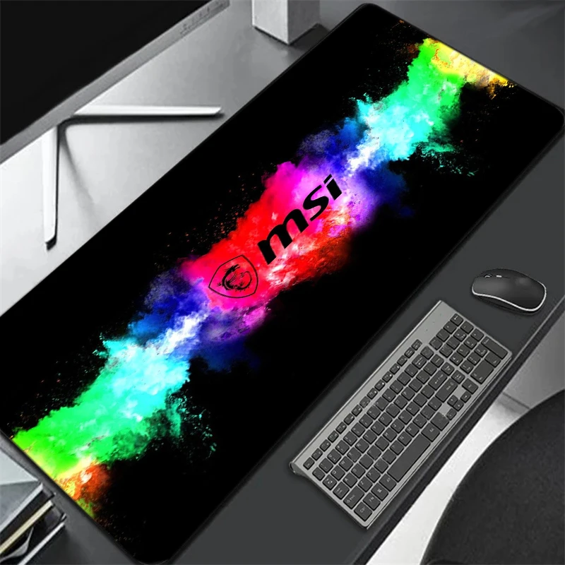 

Компьютерный коврик MSI коврик для мышки с аниме, большой размер XXL, габайт, игровые аксессуары для ПК, коврик для мыши, клавиатура, компьютера,...