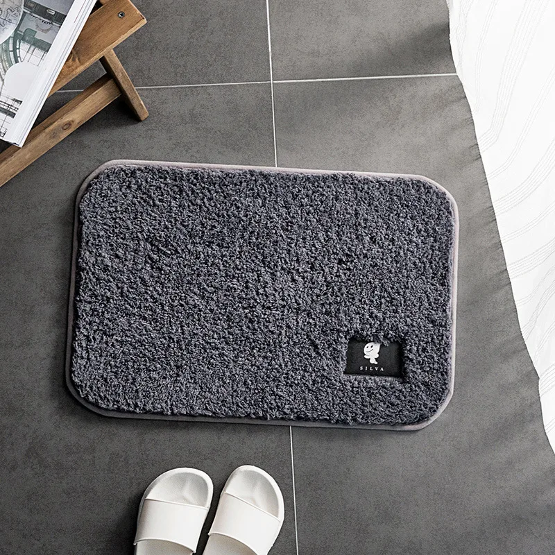 

High-hair bathroom toilet door absorbent floor mat carpet bedroom non-slip foot pad bath rug bathroom mat kitchen mat