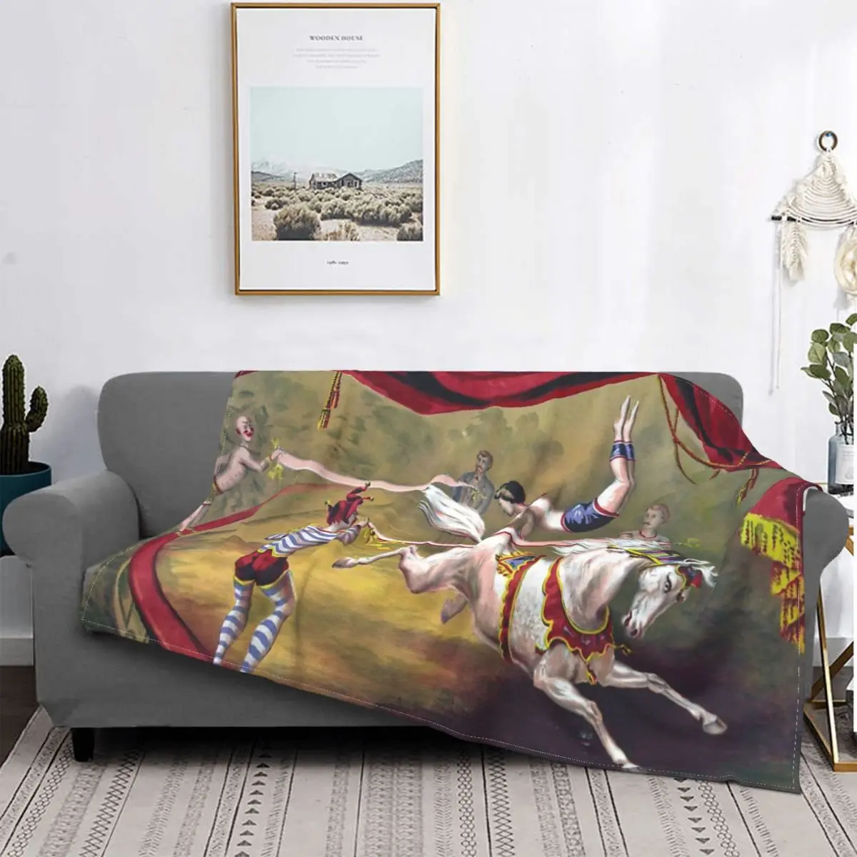 

Manta de circo Vintage, colcha para cama a cuadros, fundas para sofha cama, manta de lana, colcha para camas