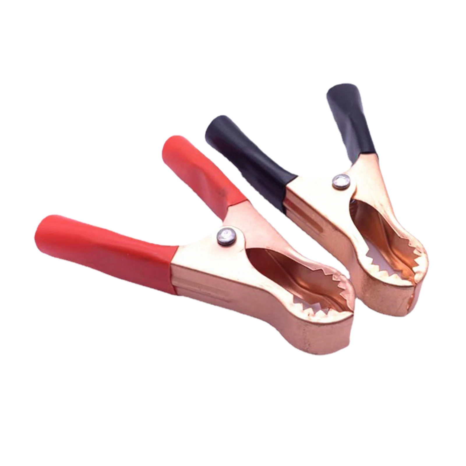 

2pcs 50A 80mm Crocodile Clips Battery Test Lead Clips Alligator Clamp Power Line Clip Security Test Clip Multipurpose Tool