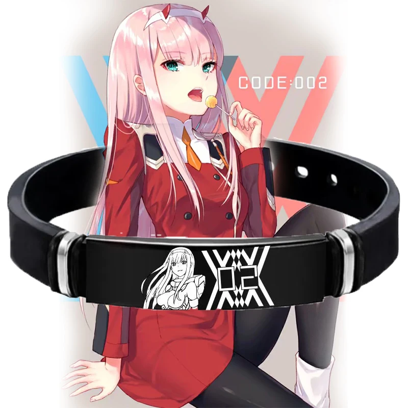 

Anime DARLING In The FRANXX Cosplay Wristband Zero Two CODE: 002 Bracelet 8 Styles Adult COS Accessories Props Fans Gifts