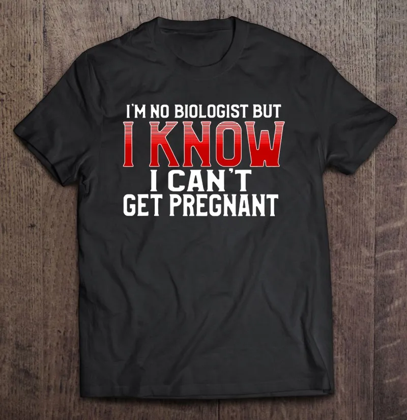 

Я не биолог, но я знаю, что не могу беременить, футболки из аниме, Мужская хлопковая футболка, футболка для мужчин и женщин, футболка для женщи...