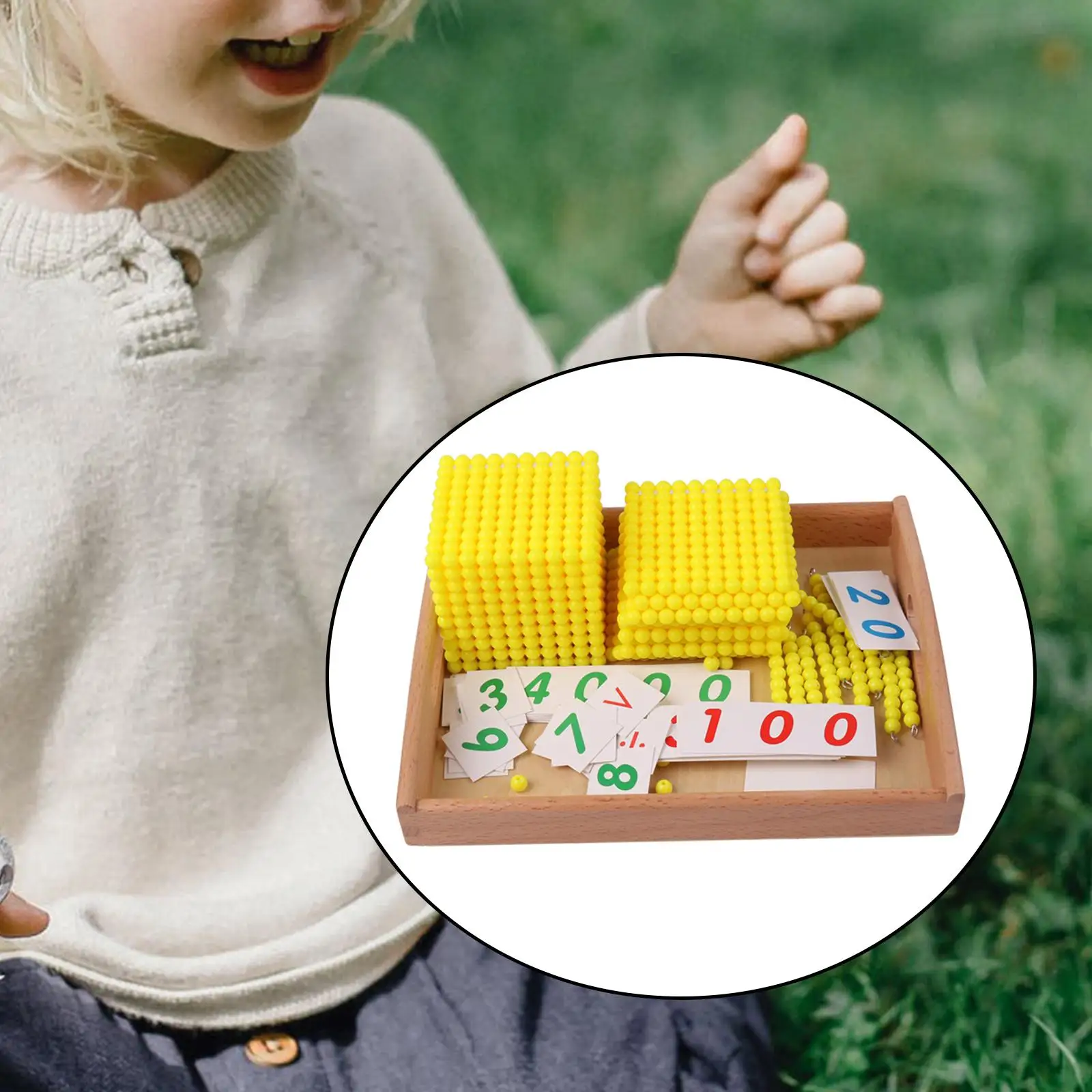 

Math Counting Beads Number Concepts Hands On for Education Preschool Children