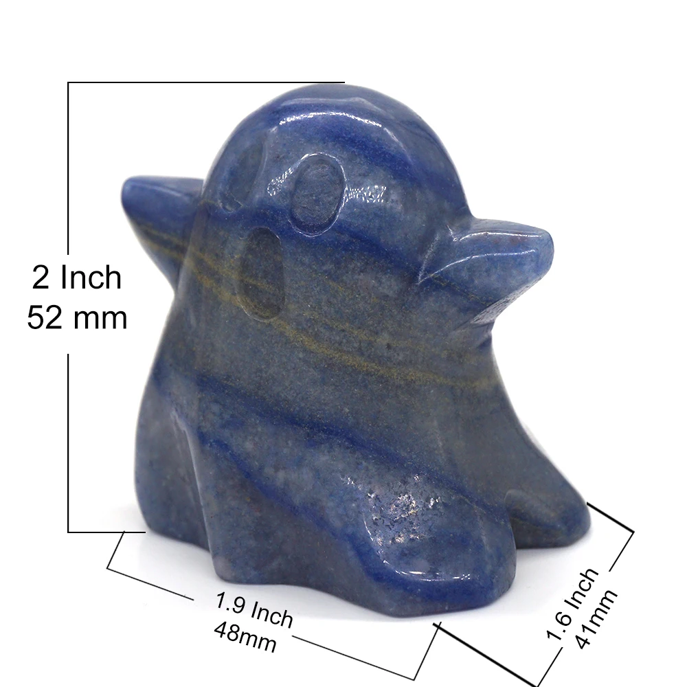 Статуя призрака 2 дюйма резьба из натурального камня ручной работы украшение для