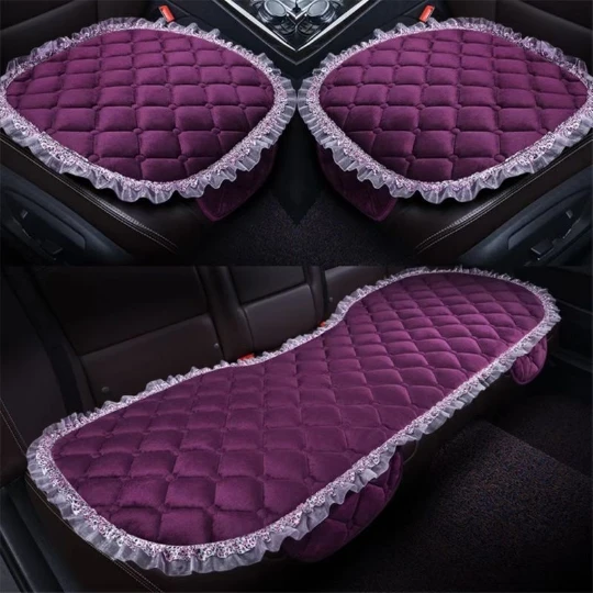 

Lace Silk Car Seat Cover Front Rear Fabric Cushion Breathable Protector Automobile Auto Interior Styling Truck SUV Mat Pad