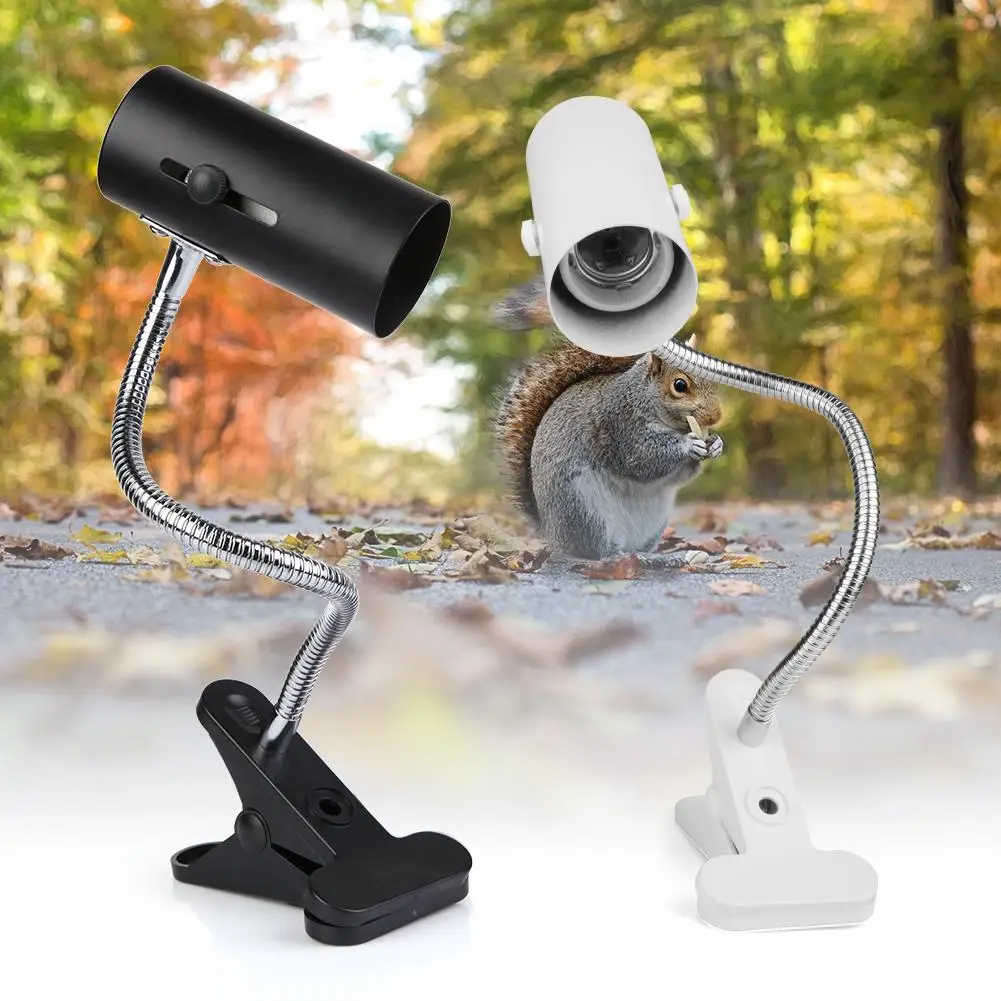 E27 Универсальный Держатель Лампы В Клетке Для Домашних Животных Вращение На 360