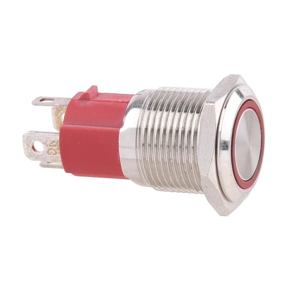 

Водонепроницаемый металлический кнопочный переключатель DIANQI 1NO 12В 220В