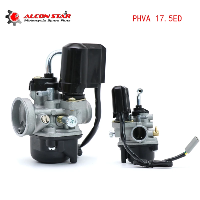 Фото Карбюратор Alconstar 17,5 мм PHVA17.5 с электрическим дросселем для скутера Piaggio Typhoon 50 2T A/C для Gilera Typhoon 50 PHVA DIESIS №1