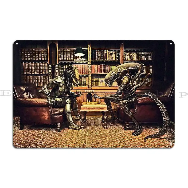 Металлический плакат с надписью VS Alien Game Ii персонализированный Забавный