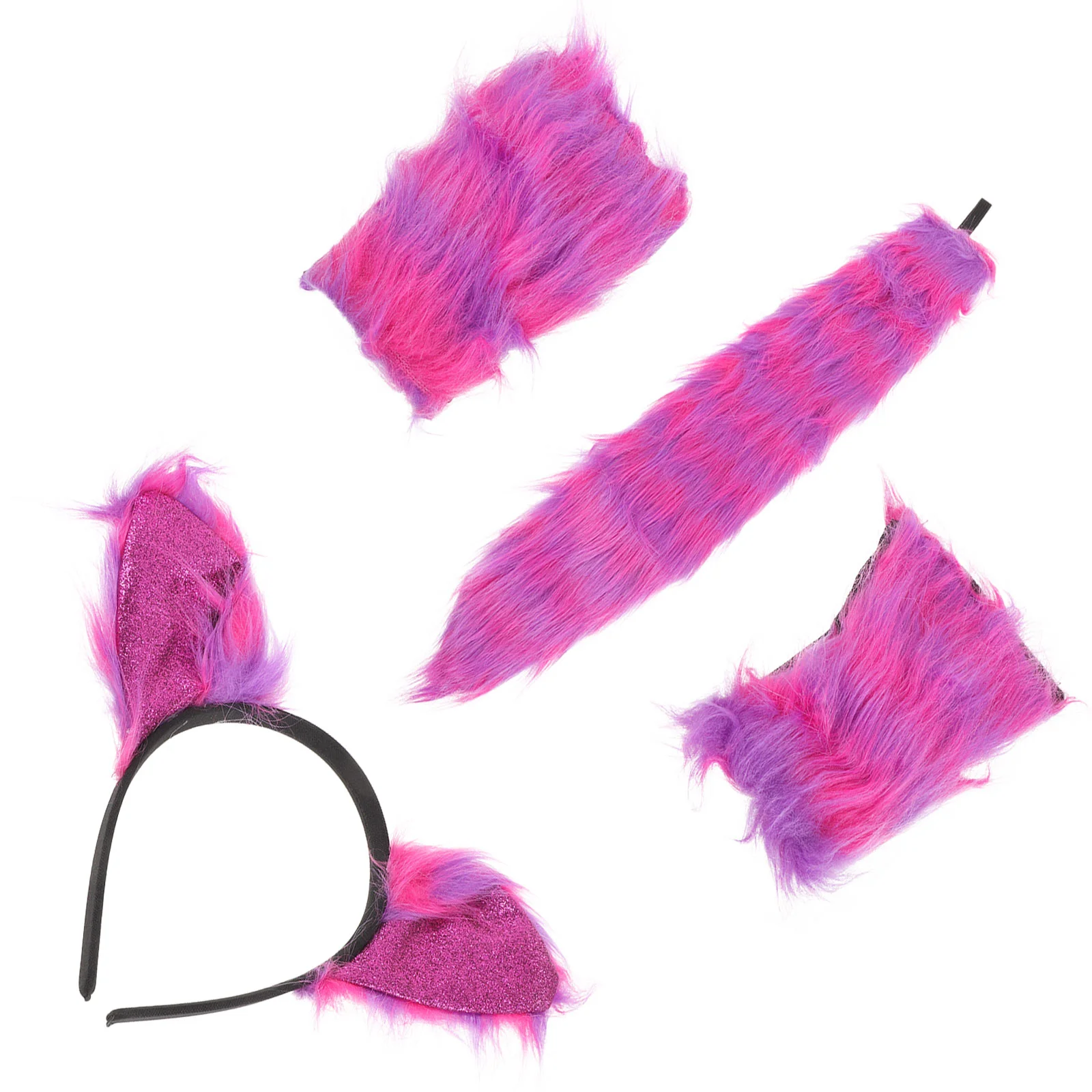 

Перчатки с лисьим хвостом теплые перчатки Аксессуары для косплея пушистые животные уши плюшевые детские уши повязка для волос