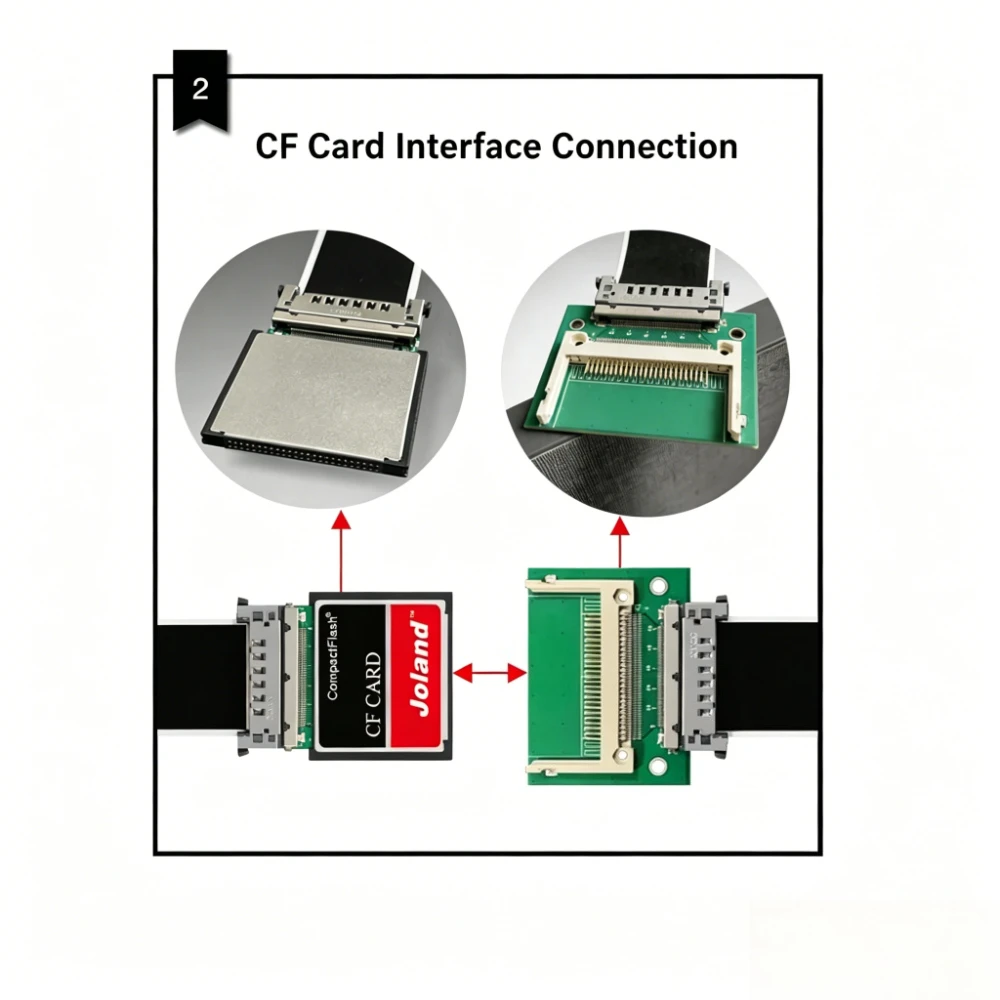 Фото Кабель-адаптер для 2,5-дюймовых HDD/SSD CF в SATA, переходник для карт Compact Flash CF на 7+15-контактный SATA, карта-конвертер для жестких дисков №3