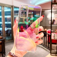 acryli back case for vivo s12 s10 pro x70 x60 x50 s9 y17 y73s y15 iqoo neo5 y52s z1x s5 s6 colourful laser transparent slimcover