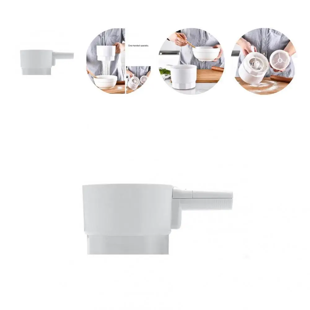 

Cordless PP Comfortable Grip Electric Flour Colander Kitchen Supply