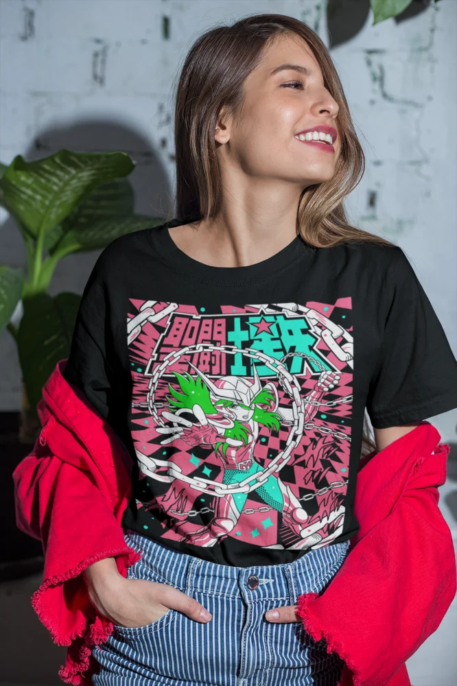 Andromeda Shun футболка аниме Все размеры Saint Seiya Ikki Sienna Nero Cosmo