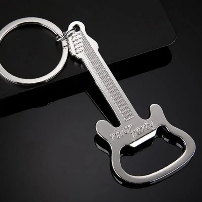 

New Creative 1PC Gift Zinc Alloy Beer Guitar Bottle Opener Can Opener Bottle Opener Keychain Keyring Key Chain Key Ring Colorful