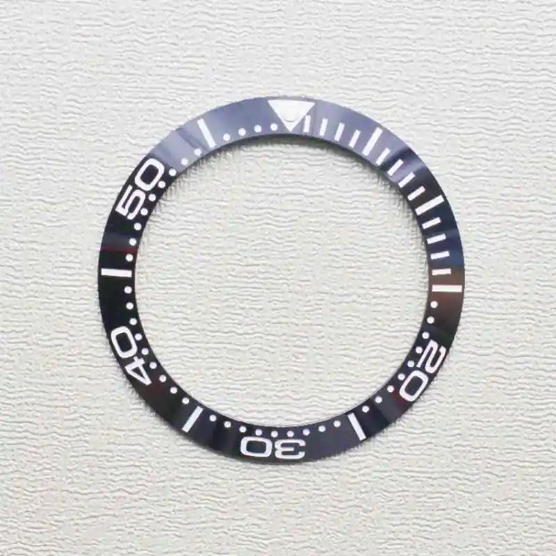 Watch Replacement Parts 40mm*31.5mm Ceramic Bezel Insert Ring Fit Sea 300 Series Watch