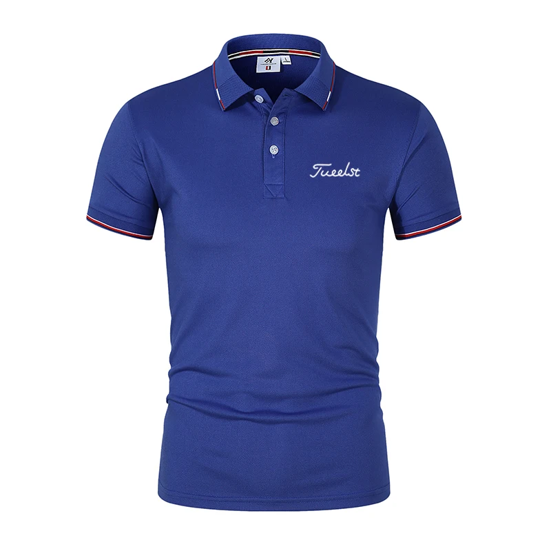 Men's Golf Shirts Summer Men Women Short -sleeved Polo Shirt Business Tops High Quality Spandex Men Polo Shirt Men Golf Clothing