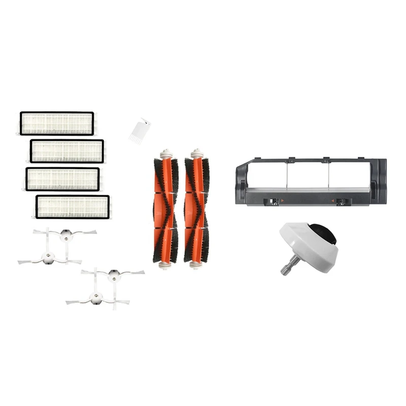 

Фильтр НЕРА + боковая щетка + основная щетка для Xiaomi Roborock S1 S2 S50 и насадка на швабру