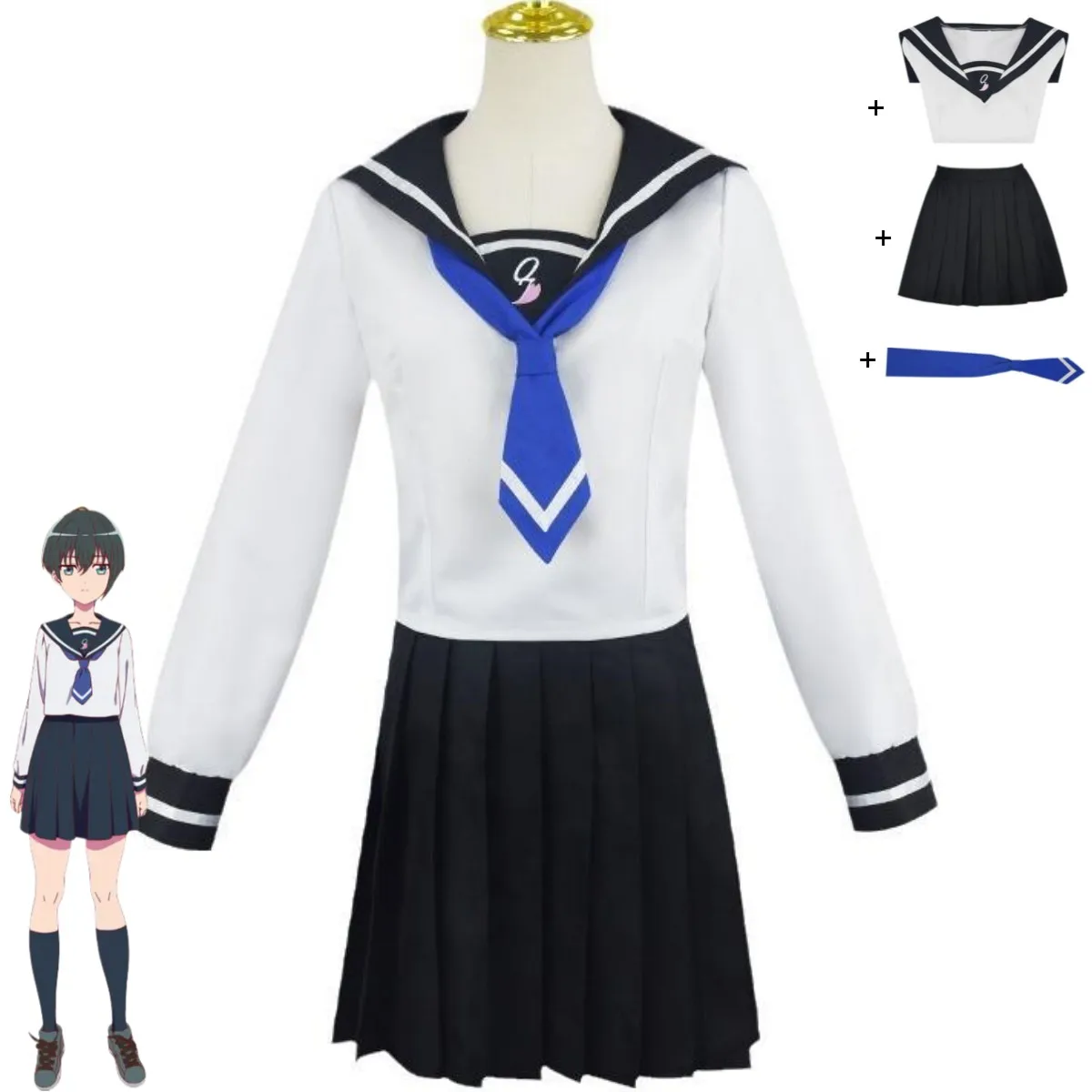 Новинка 2024 аниме Narenare -Cheer для вас!-костюм косплея мисоры канаты японская форма JK