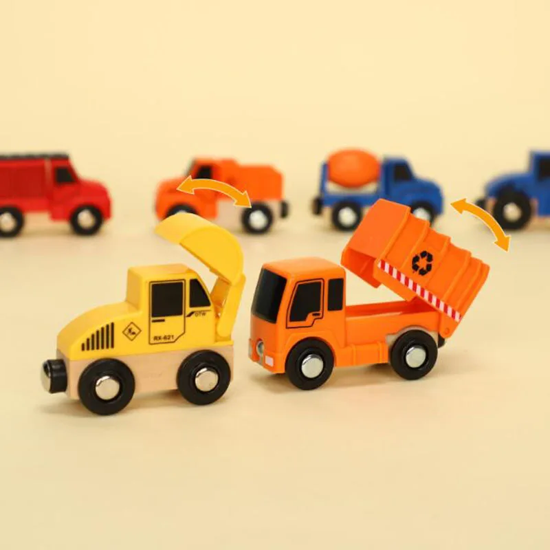 Деревянная Магнитная фотодорожка аксессуары автомобиль поезд самолет грузовик